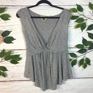 Tee Party Size Medium Pima Cotton V Neck A Line Soft Too Flaw